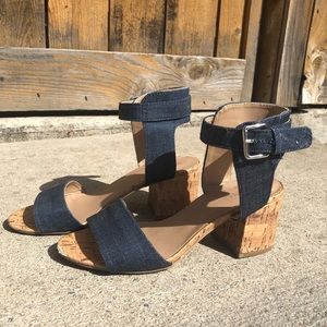 Merona Demin and Cork Sandals/Heels